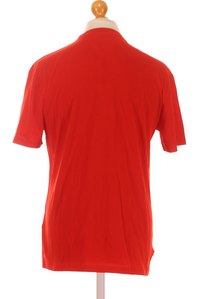 Jednoduché Pánské Tričko Červené TOMMY HILFIGER Vel. S
