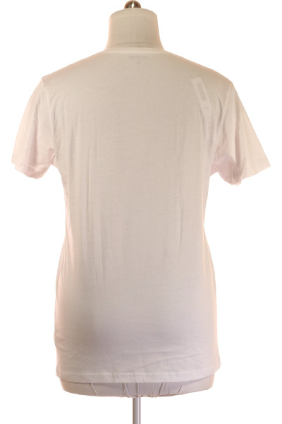 Jednoduché Pánské Tričko Bílé Vel. XL