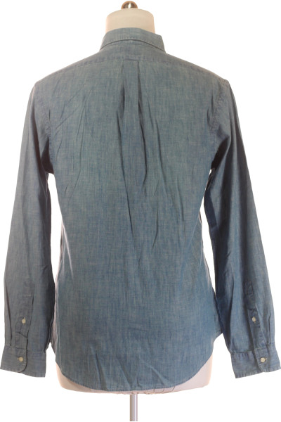 Pánská Košile Jednobarevná Modrá Ralph Lauren Vel. L
