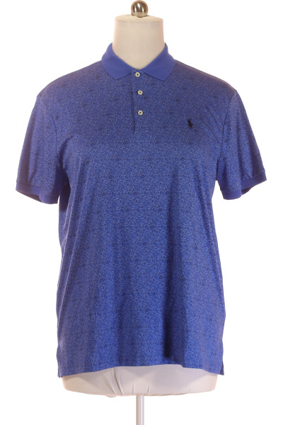 Pánské Tričko S Límečkem Modré Ralph Lauren Vel. XL