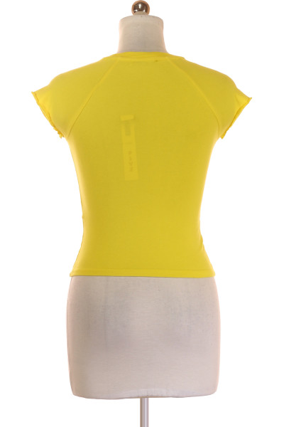 Jednoduché Dámské Tričko s Krátkým Rukávem Bavlněné Žluté REVIEW