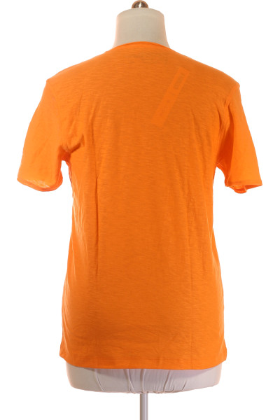 Jednoduché Pánské Tričko Oranžové MC NEAL Vel. XL