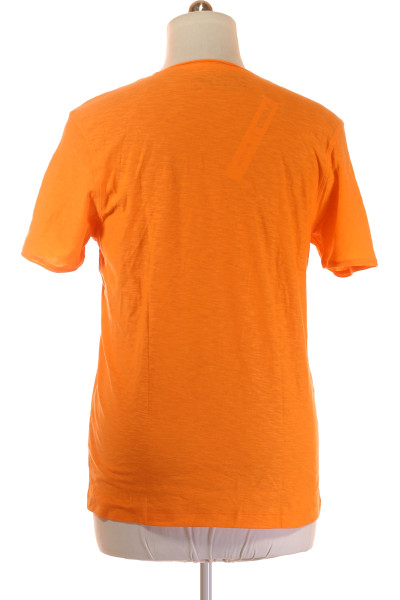 Jednoduché Pánské Tričko Oranžové MC NEAL Vel. L