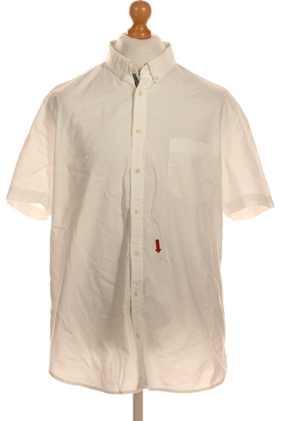 Pánská Košile Jednobarevná Bílá Vel.  XL
