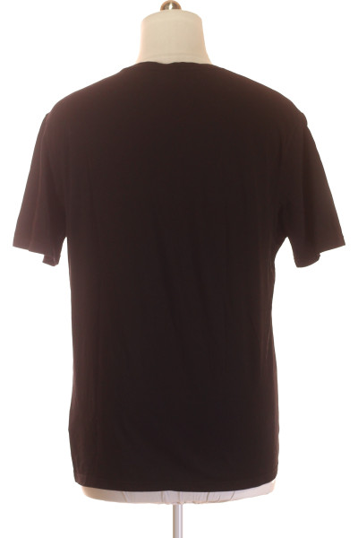 Jednoduché Pánské Tričko Černé Hugo Boss Vel.  XL