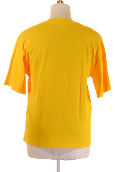 Jednoduché Pánské Tričko Oranžové REVIEW Vel. M