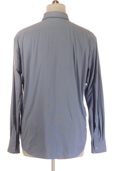 Vzorovaná Pánská Košile Modrá Hugo Boss Vel. 45