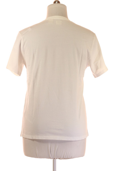 Jednoduché Pánské Tričko s Krátkým Rukávem Bavlněné Bílé LEVIS