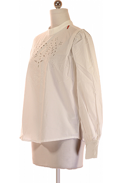 Vzorovaná  Halenka Bílá Second hand Vel. 36 | Unimoda | obrázek 2