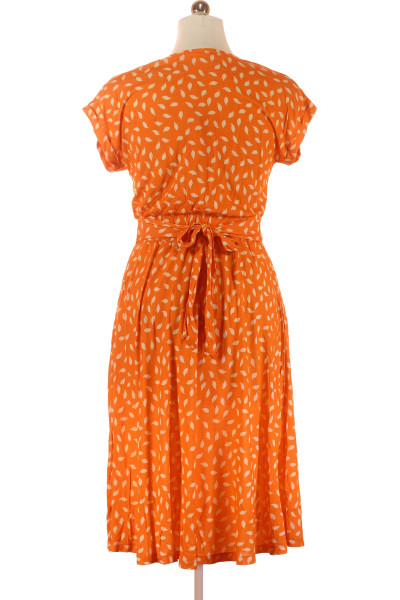 Páskové  Šaty Oranžové Lascana Vel. 38