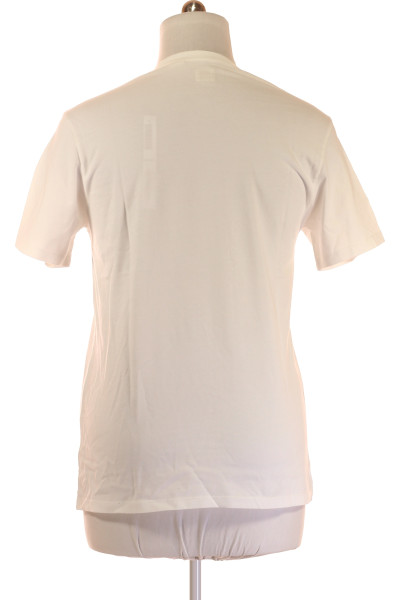 Jednoduché Pánské Tričko s Krátkým Rukávem Bavlněné Bílé LEVIS