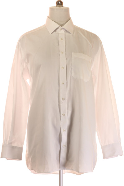 Pánská Košile Jednobarevná Bílá ETERNA Vel. 46