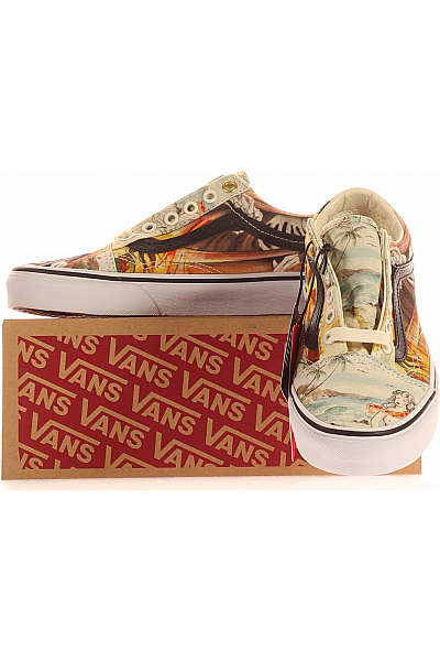 Dětské Dívky Boty Barevné Vans Vel.  35