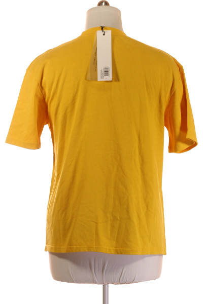 Jednoduché Pánské Tričko Žluté Vel. S