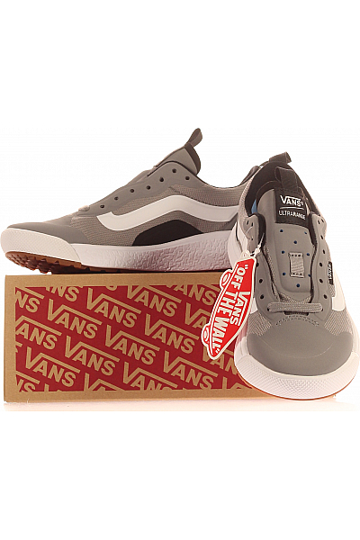 Dětské Chlapci Boty Koženkový Šedý Vans Outlet