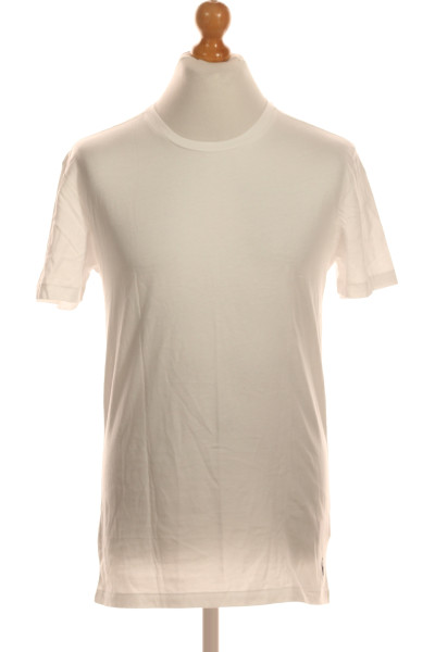 Jednoduché Pánské Tričko S Krátkým Rukávem Bavlněné Bílé POLO CLUB Royal Berkshire