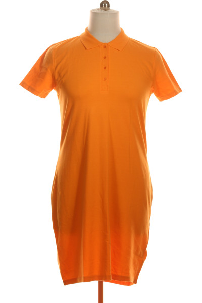 Tričkové  Šaty Oranžové Vel. 44