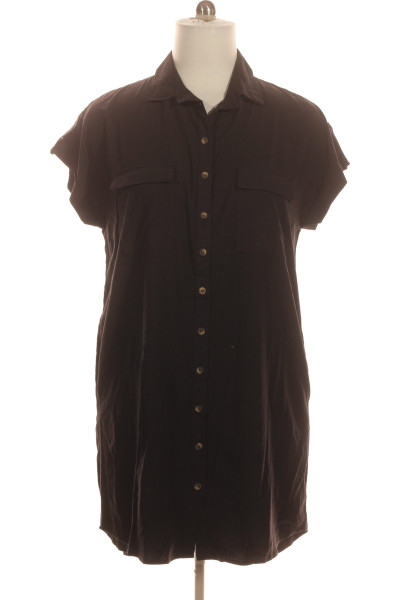 Košilové  Šaty Černé Outlet Vel.  XL