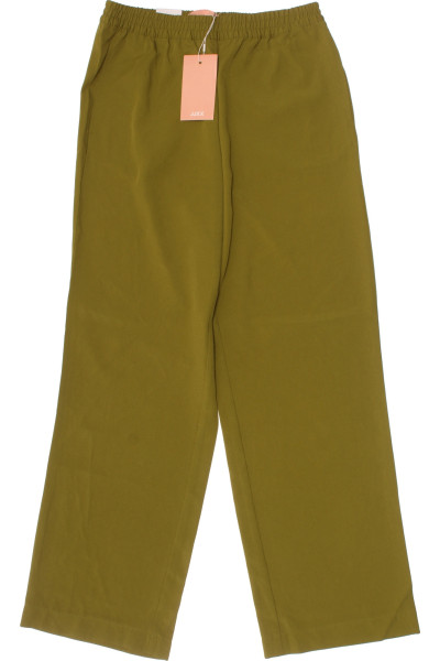 Dámské Rovné Kalhoty Polyesterové Zelené JJXX
