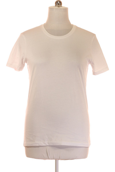 Jednoduché Pánské Tričko S Krátkým Rukávem Bavlněné Bílé Christian Berg