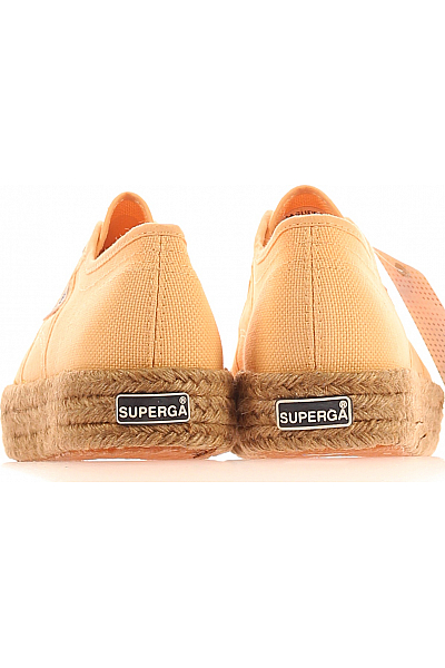 Dámské Espadrilky Látkové Oranžové Superga Outlet