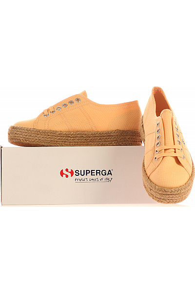 Dámské Espadrilky Látkové Oranžové Superga Outlet