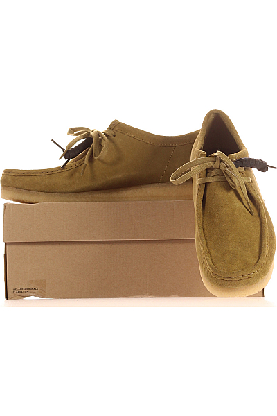 Dámské Polobotky Kožené Zelené Vel.  44 | Clarks | obrázek 6
