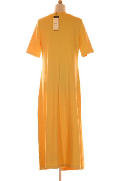 Tričkové  Šaty Žluté Vel.  42
