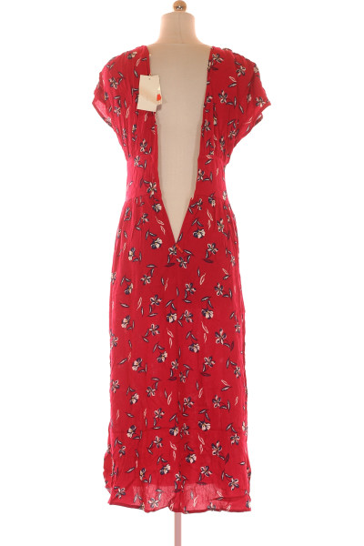  Šaty s Květinovým Potiskem Růžové SPRINGFIELD Vel.  38