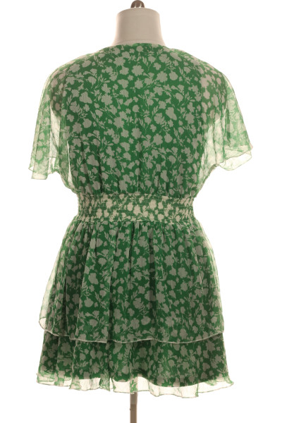  Šaty s Květinovým Potiskem Zelené