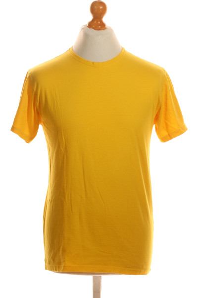 Jednoduché Pánské Tričko Žluté Vel.  M