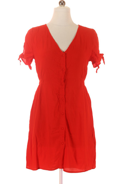 Košilové  Šaty Červené SPRINGFIELD Outlet Vel. 38
