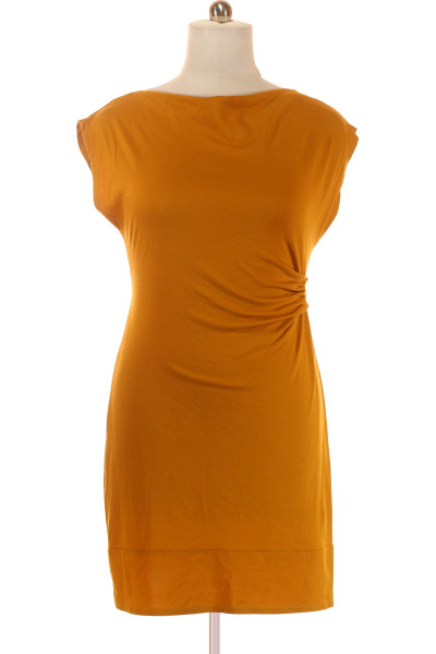 Páskové  Šaty Oranžové Vel. 42