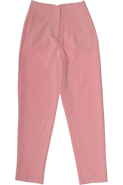 Dámské Kalhoty S Vysokým Sedem Růžové Amisu Vel.  34