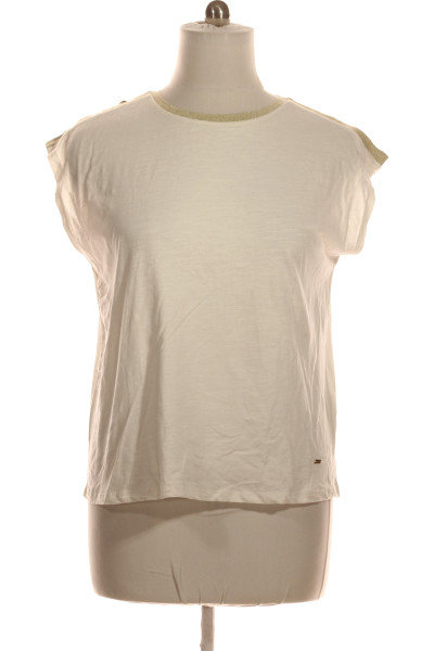 Jednoduché Dámské Tričko Bílé MILANO Vel. XL