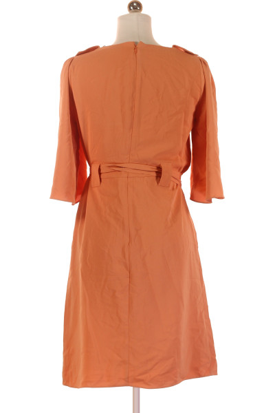Páskové  Šaty Oranžové PEDRO DEL HIERRO Vel. S
