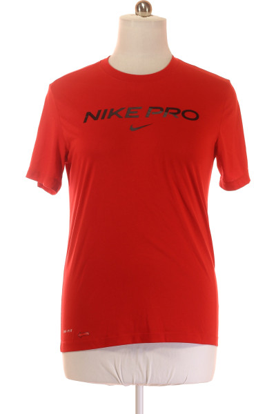 Sportovní Pánské Tričko Červené Nike Second Hand Vel. M