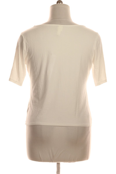 Jednoduché Dámské Tričko Bílé Vel.  XL