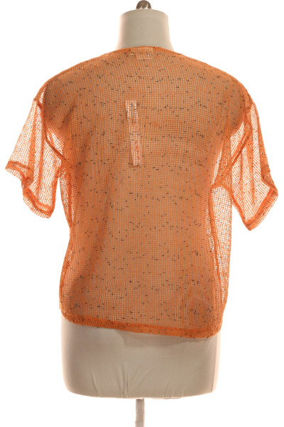 Jednoduché Dámské Tričko Oranžové GINA LAURA Vel.  L