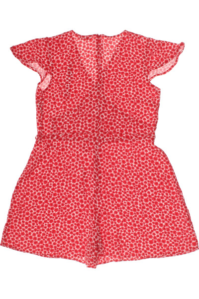  Šaty s Květinovým Potiskem Červené CLOCKHOUSE Vel.  42