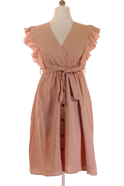 Páskové šaty Růžové Shein Vel. M