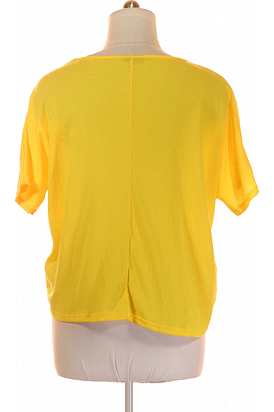 Jednoduché Dámské Tričko Žluté Vel. 42