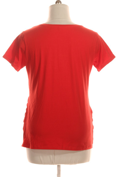 Jednoduché Dámské Tričko Červené YESSICA Vel.  L