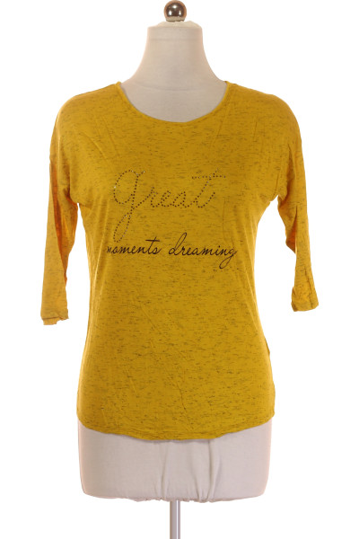 Dámské Tričko S Potiskem Žluté Orsay
