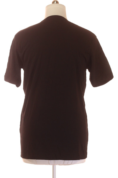 Jednoduché Pánské Tričko Černé DANIEL HECHTER Vel. XL