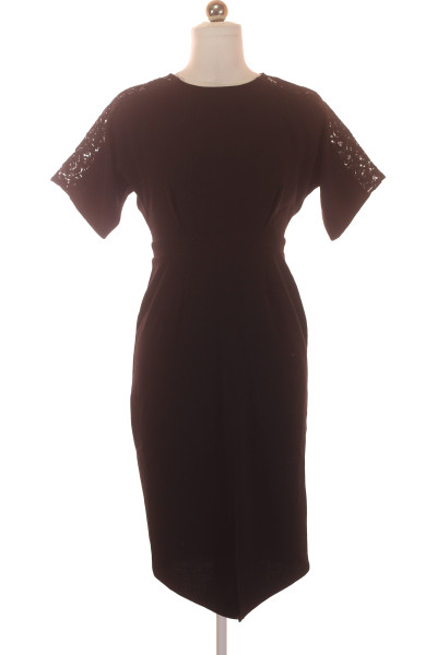 Pouzdrové šaty  Šaty Černé Asos Second Hand Vel. 36