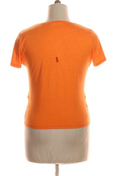 Jednoduché Dámské Tričko Oranžové