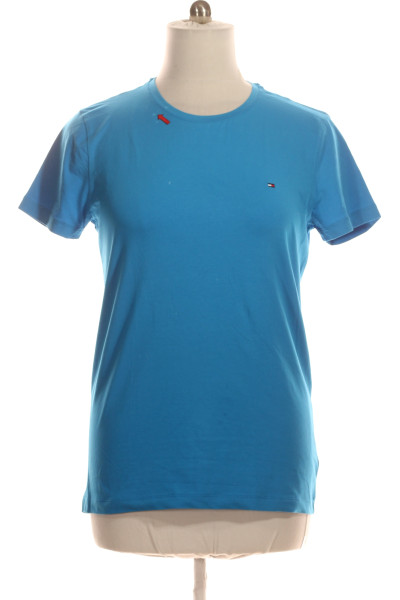 Jednoduché Pánské Tričko Modré TOMMY HILFIGER Vel. XL