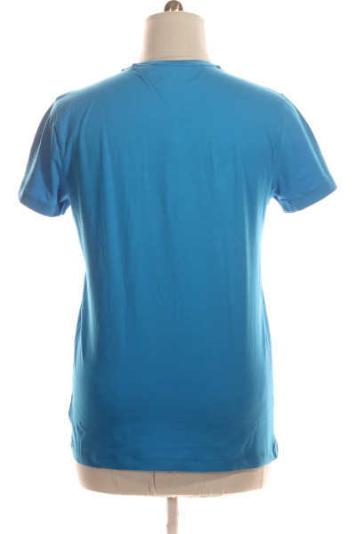 Jednoduché Pánské Tričko Modré TOMMY HILFIGER Vel. XL