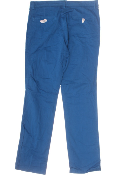 Pánské Kalhoty Rovné Modré Second hand Vel. 52